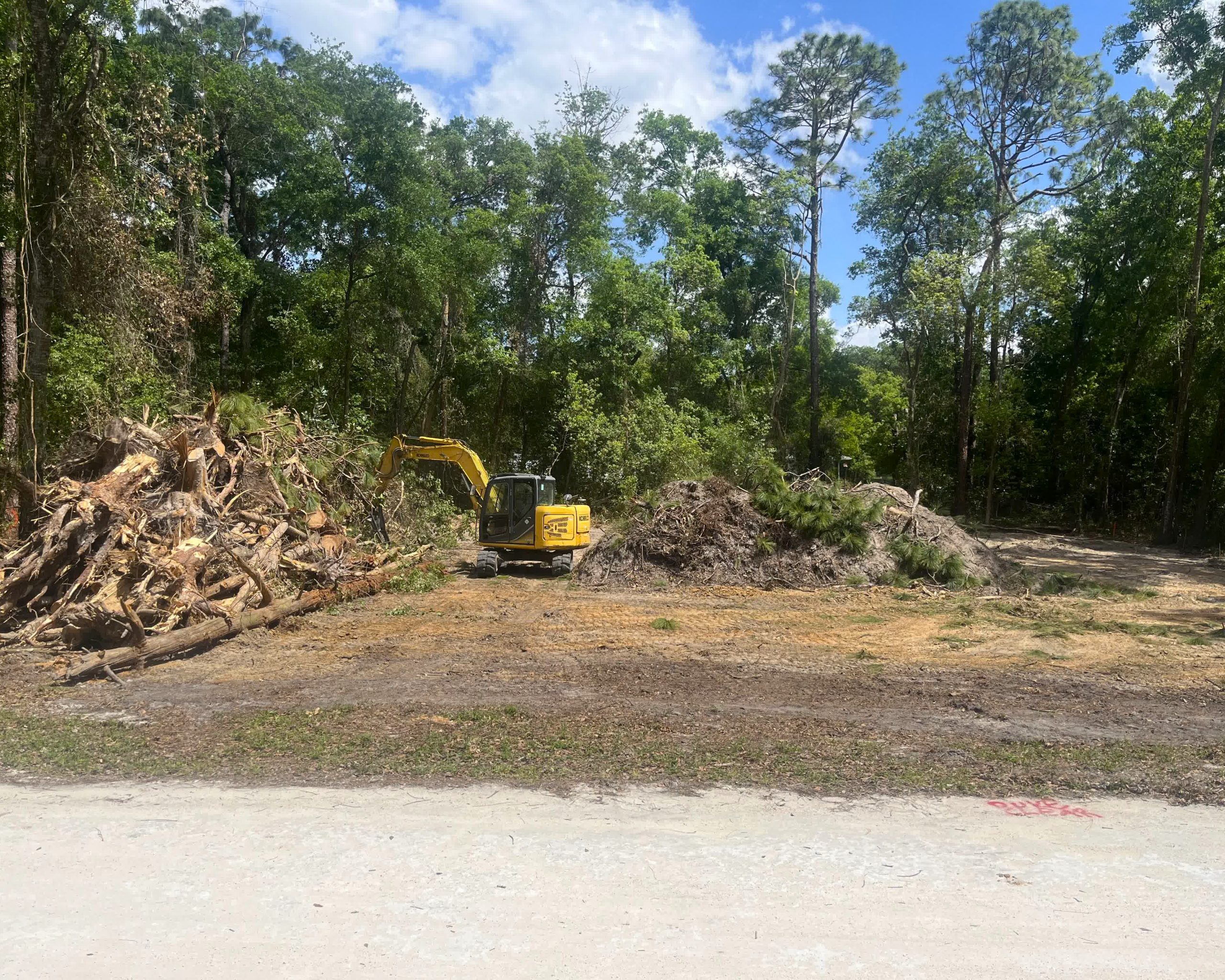 Debris load for haul-off