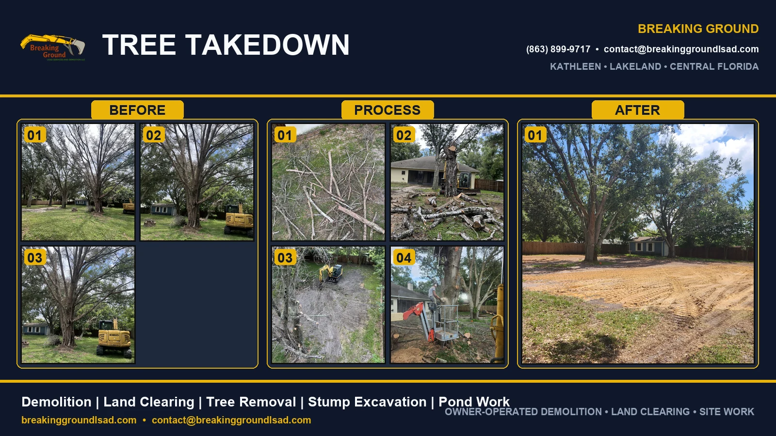 Tree Takedown & Stump Dig-Out